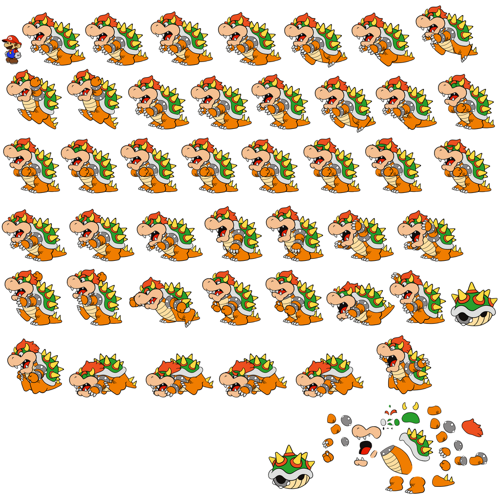 Bowser (Paper Mario Color Splash Style) by DerekminyA on DeviantArt