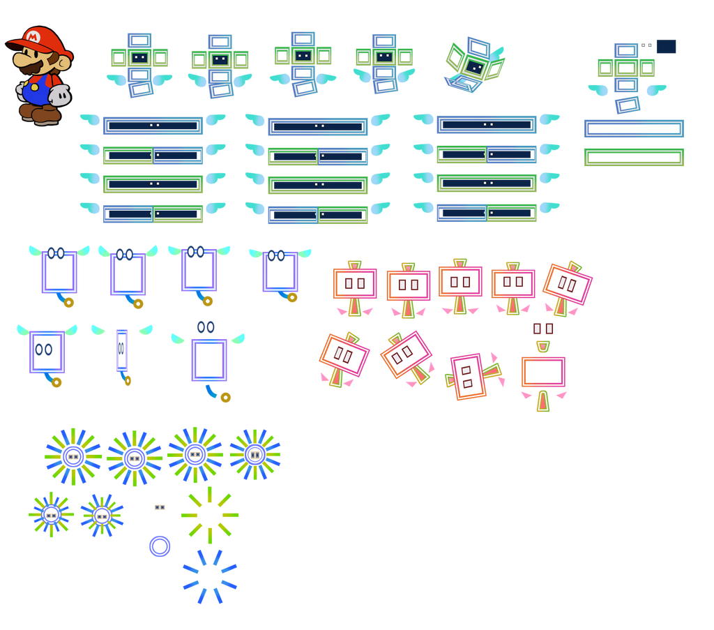 Pixls set B (Super Paper Mario)