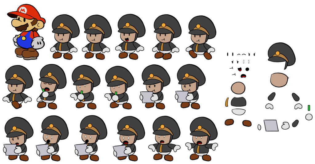 Excess Engineer (Paper Mario Style) by DerekminyA on DeviantArt