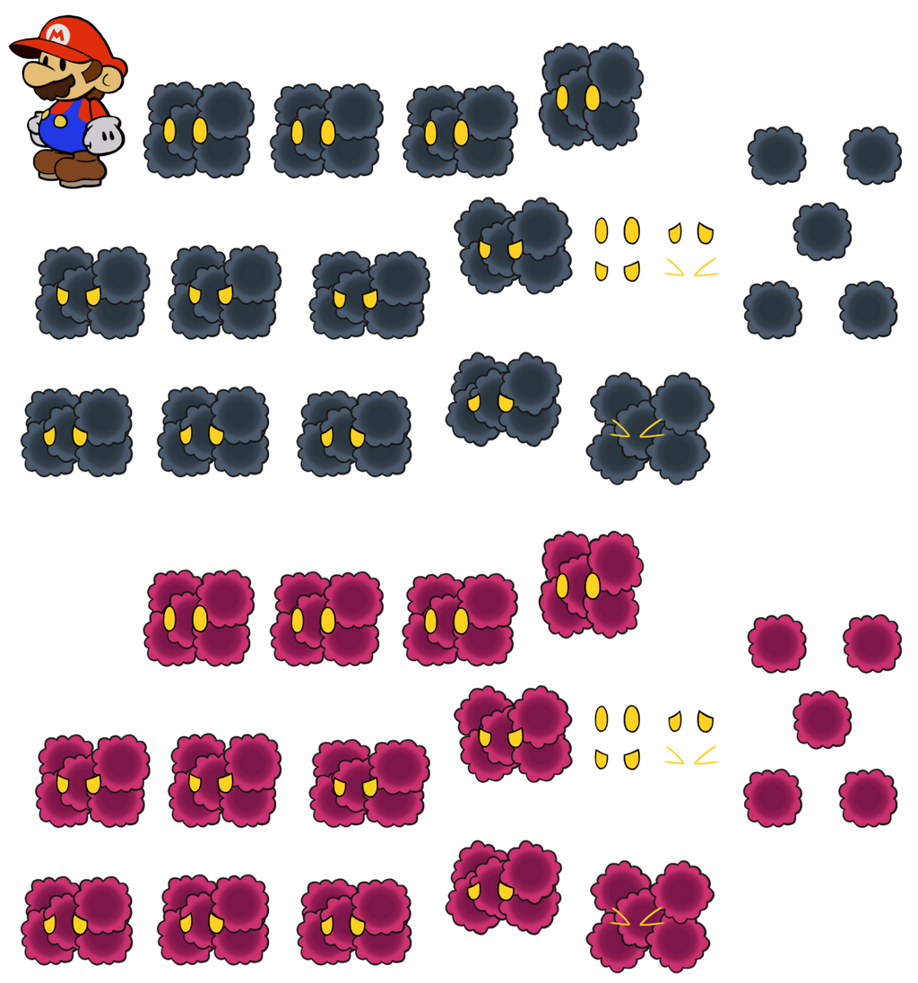 Squogs Paper Mario Smorg Minis (Paper Mario Style) by DerekminyA on DeviantArt