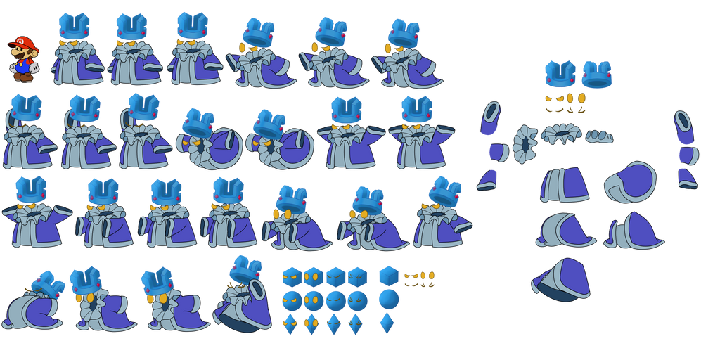 Crystal Paper Mario Crystal King (Paper Mario Style) by DerekminyA on DeviantArt