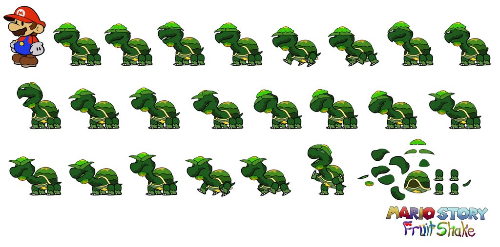 Shell Guy In Mario Mystery Shellcreeper guy (Mario Story Fruit Shake) by DerekminyA on ...