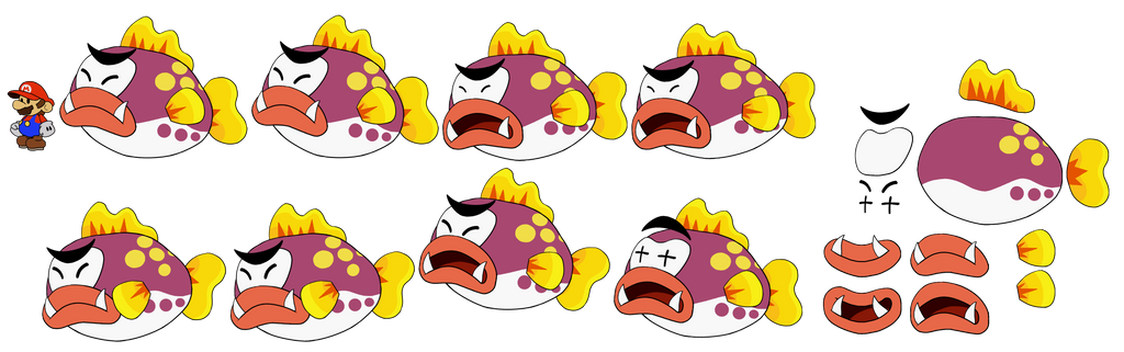 Cheepskipper (Paper Mario-Style) PG 2 by DerekminyA on DeviantArt