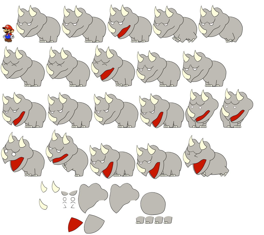 Reznor (Paper Mario-Style) by DerekminyA on DeviantArt