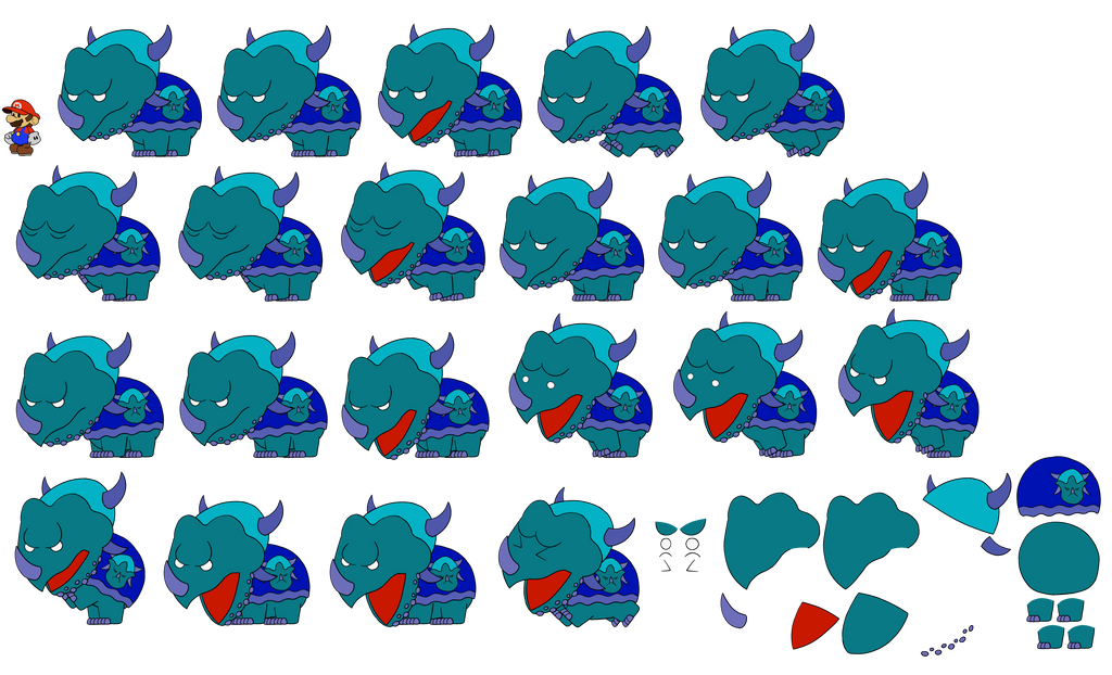 Reznor Ghost King (Paper Mario Wonder Journey) by DerekminyA on DeviantArt