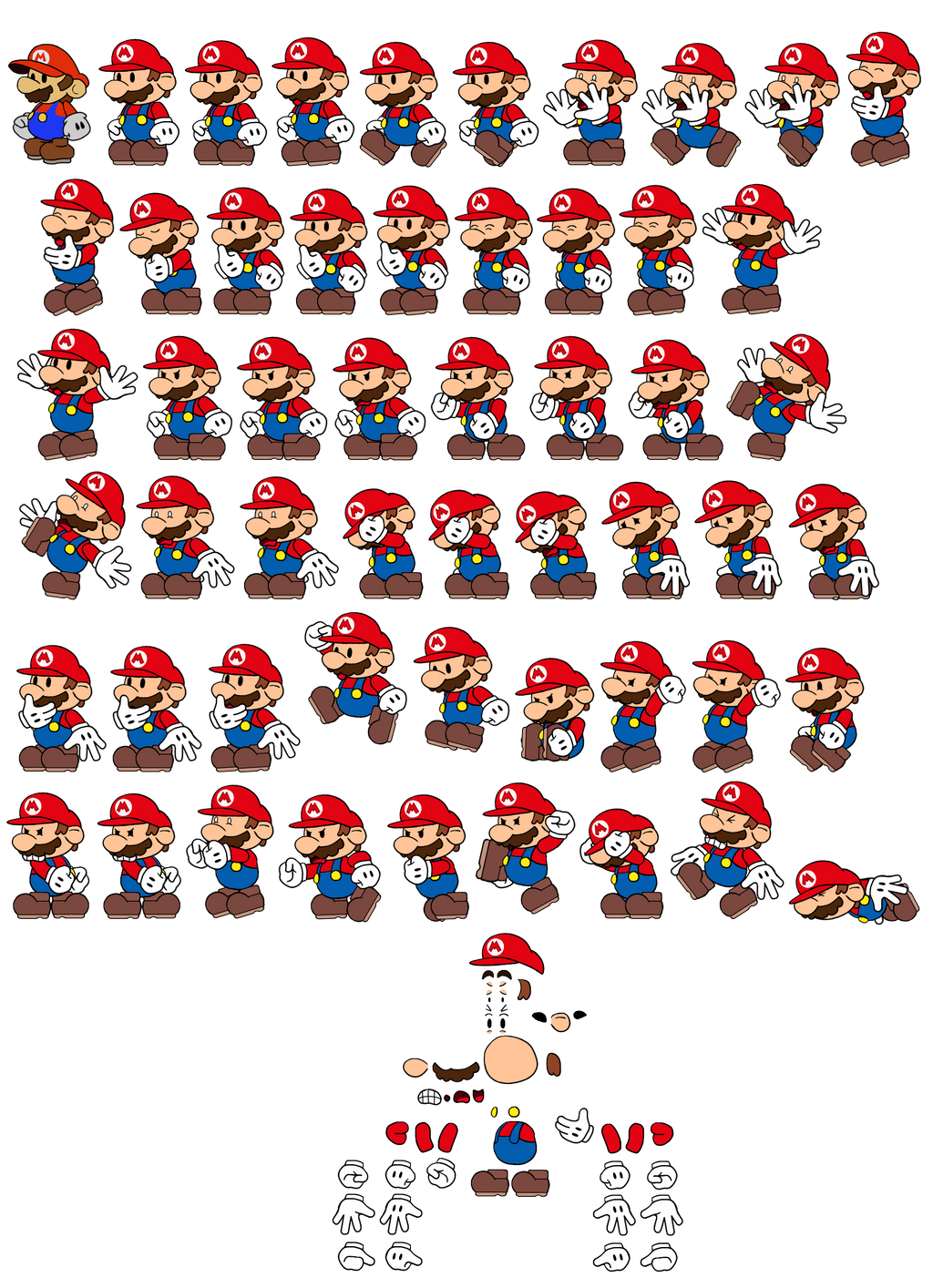 Paper Mario Refrence Paper Mario AKA Mario Story redesign V2 by DerekminyA on DeviantArt