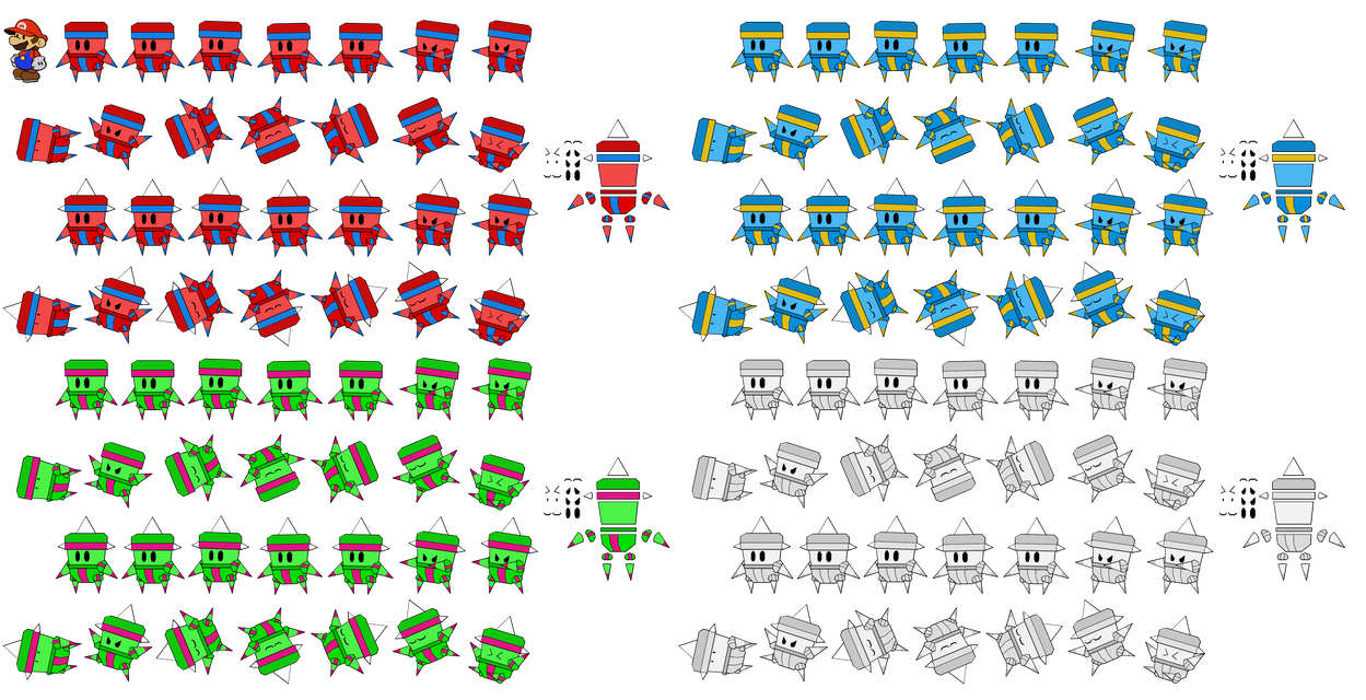 Gamigoon and variants (Paper Mario Relic Hunter) by DerekminyA on ...