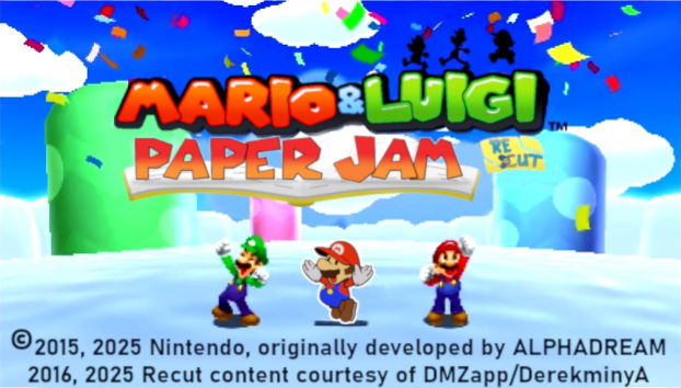 Paper Jam Recut 2025 edited image- Title Screen by DerekminyA on DeviantArt