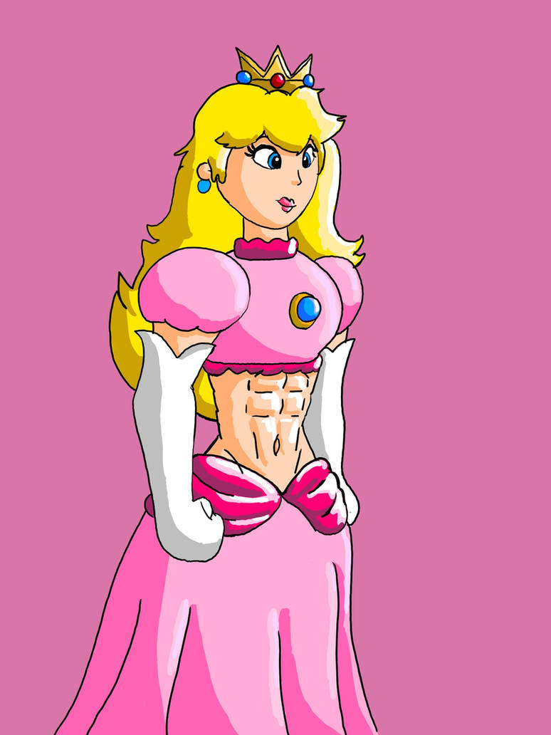 Midriff Princess Princess Peach with Abs and a Bare Midriff by DeviantPiggyFreak3F on ...