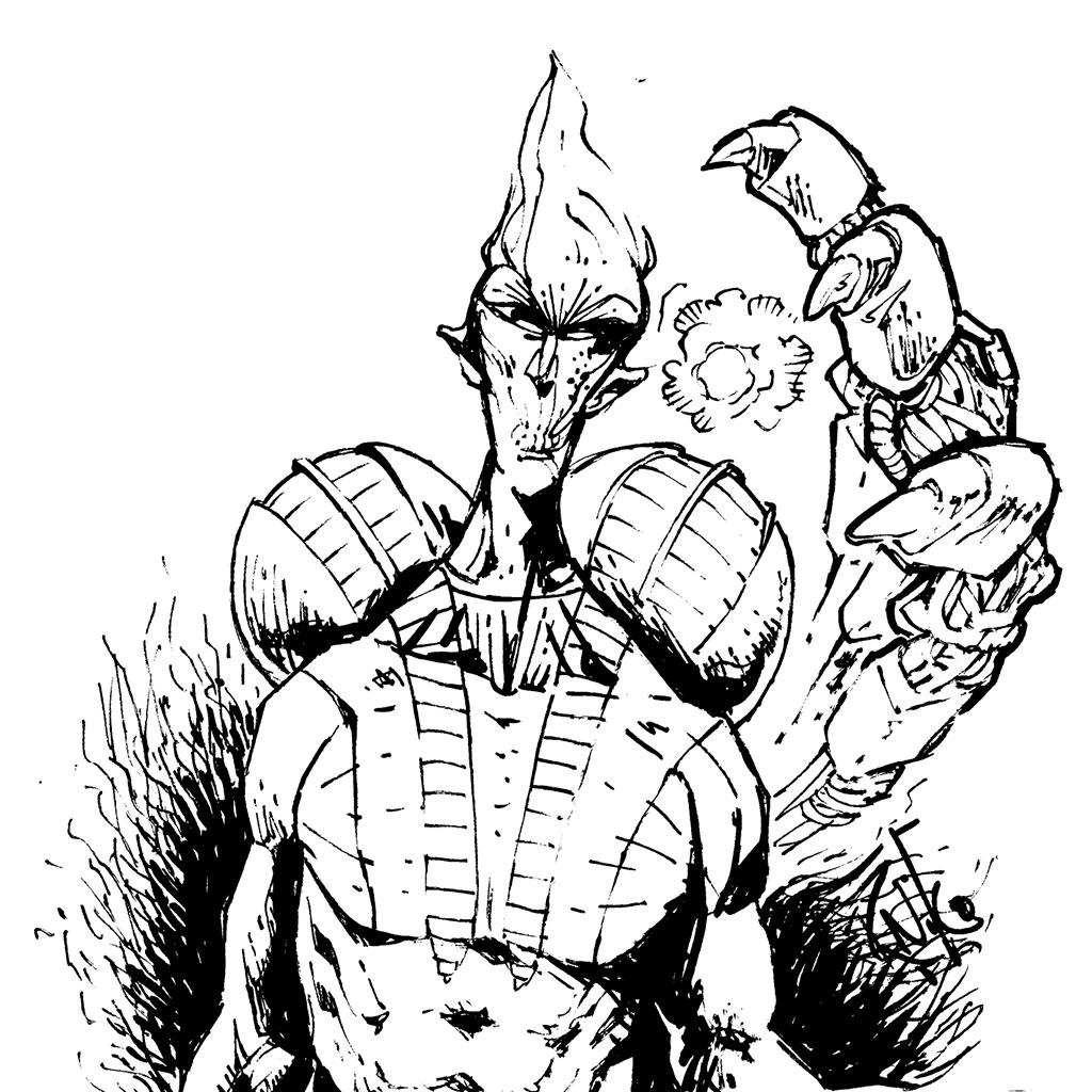 Inktober 2018 Day 1 by RobNiko