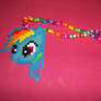 Rainbow Dash 8-bit Kandi. *traded*