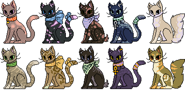 Pixel kitties adoptable