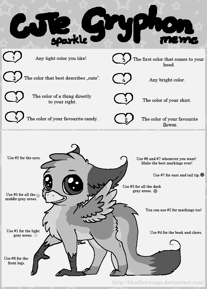 Cute (Sparkle) Gryphon Meme!