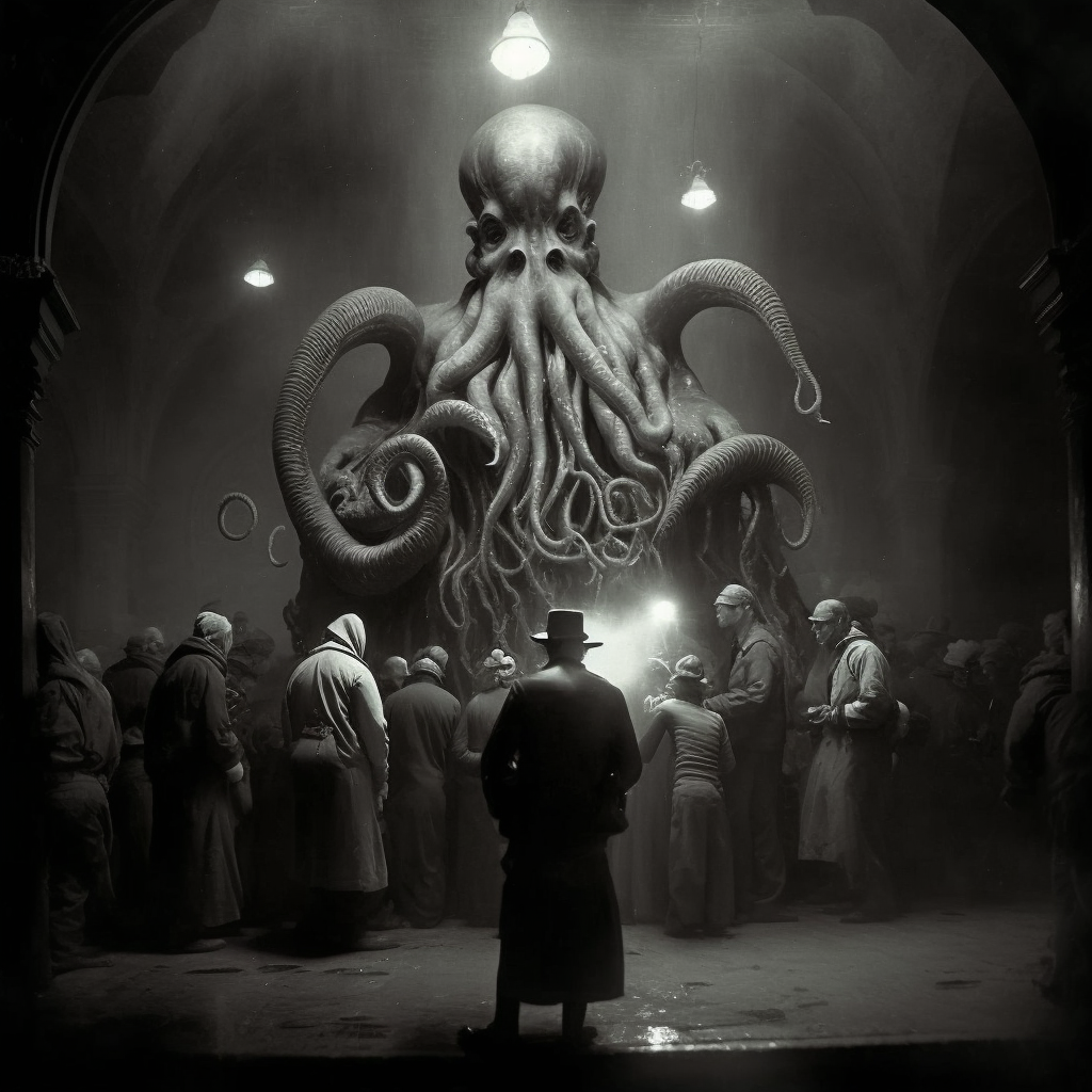 Cthulu Worship, 1960 by DustyShelfTV on DeviantArt