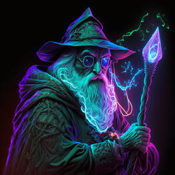 Mage with Crystal Staff