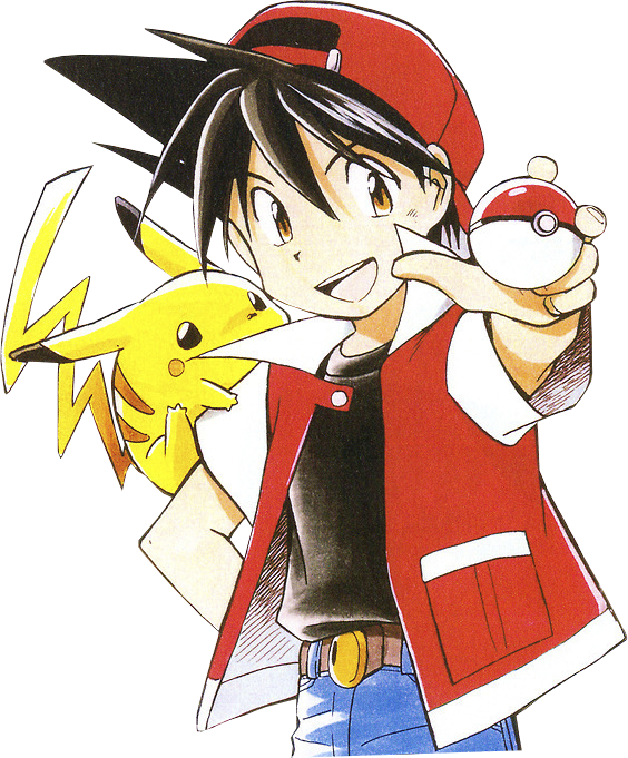 Red render #2 (Pokemon Adventures/Special) by Noobalation on DeviantArt