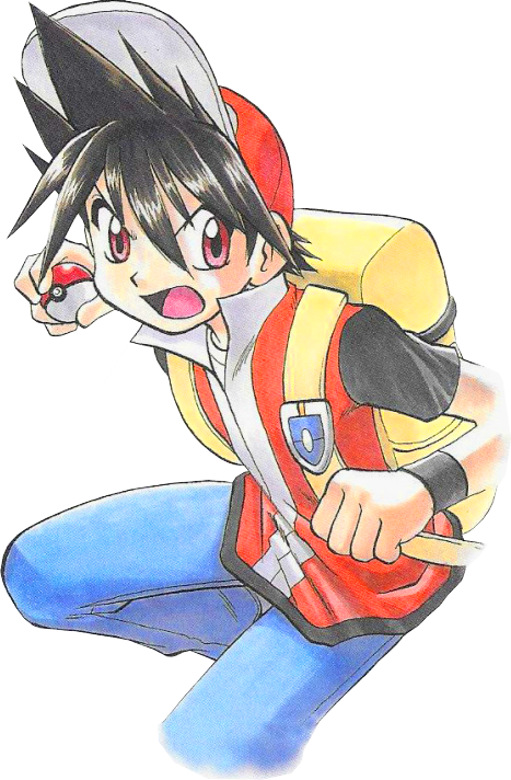 Red render #3 (Pokemon Adventures/Special) by Noobalation on DeviantArt