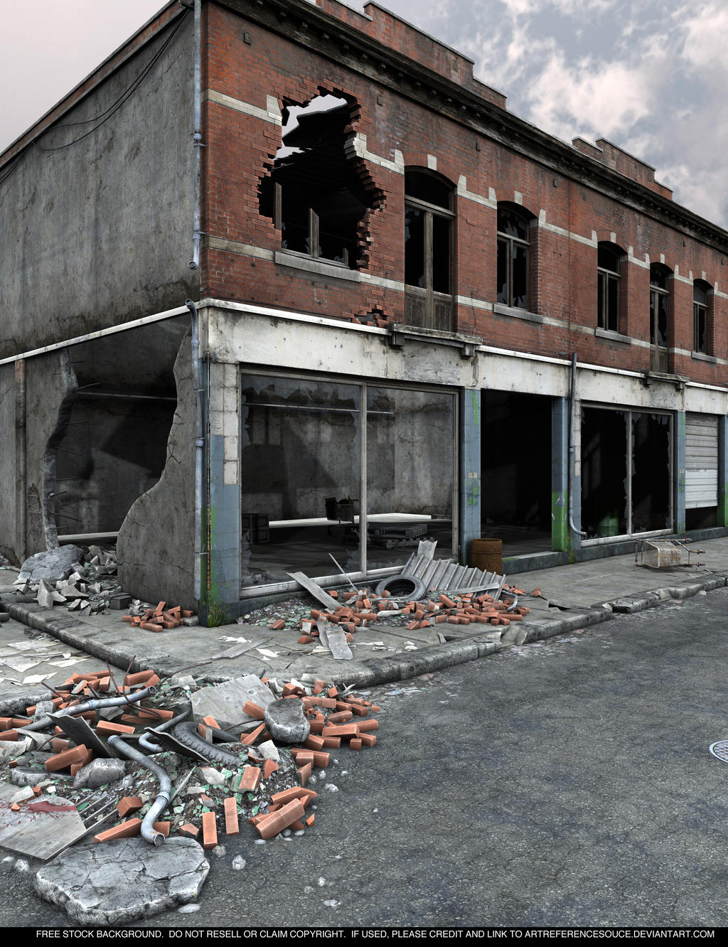 Free Background - City Ruins