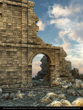 FREE STOCK - Castle Ruins Background