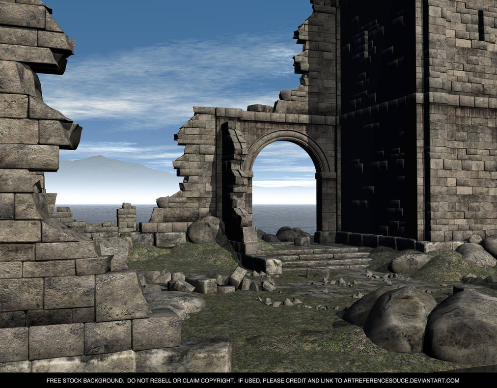 FREE STOCK Background Castle Ruins 2 by ArtReferenceSource on DeviantArt