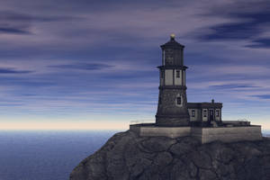 Free Stock Background - Lighthouse Scene by ArtReferenceSource