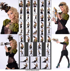 Stock:  Taylor Steampunk Outfit and Props