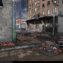 Stock: Destroyed Town Background