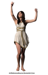 Free Stock PNG:  Woman in roman style dress