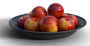 Free Stock PNG:  Bowl of Apples