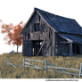 PNG: Barn and Field - just add a sky