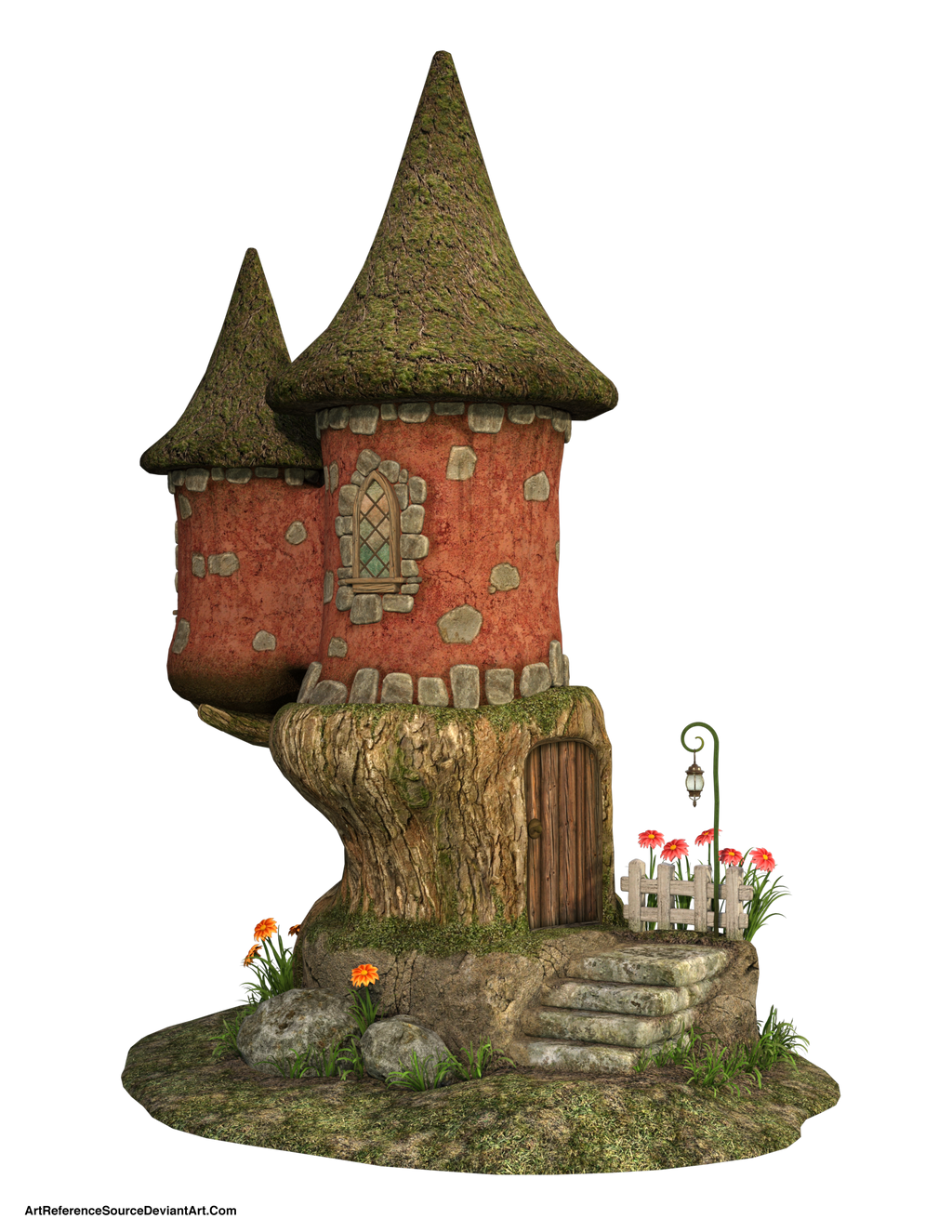 Free Stock PNG: Cute Fairy House