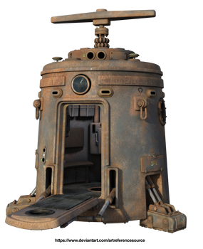Free stock PNG:  Rusty space module