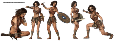 Free Stock PNG: Female Warrior