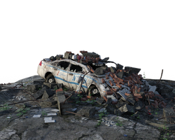 Free PNG:  Urban Ruins Police Car