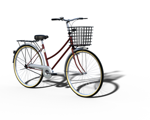 Free Stock PNG:  Vintage Bicycle with Shadow