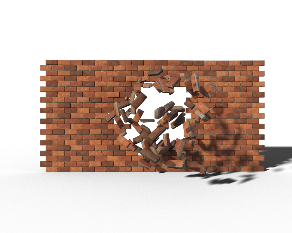 Free Stock PNG: Exploding wall by ArtReferenceSource on DeviantArt