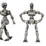 Free Stock PNG:  Droid in 3 poses