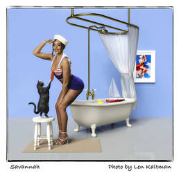 My portfolio:  Savannah in retro sailor outfit