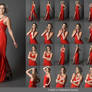 Stock:  Lauren Fashion and Beauty in Red Dress