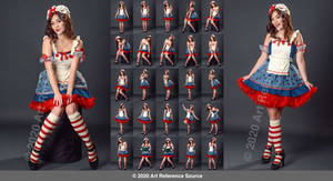Stock: Celeste in Raggedy Anne Costume
