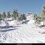 Free Stock JPG: Snow covered winter landscape
