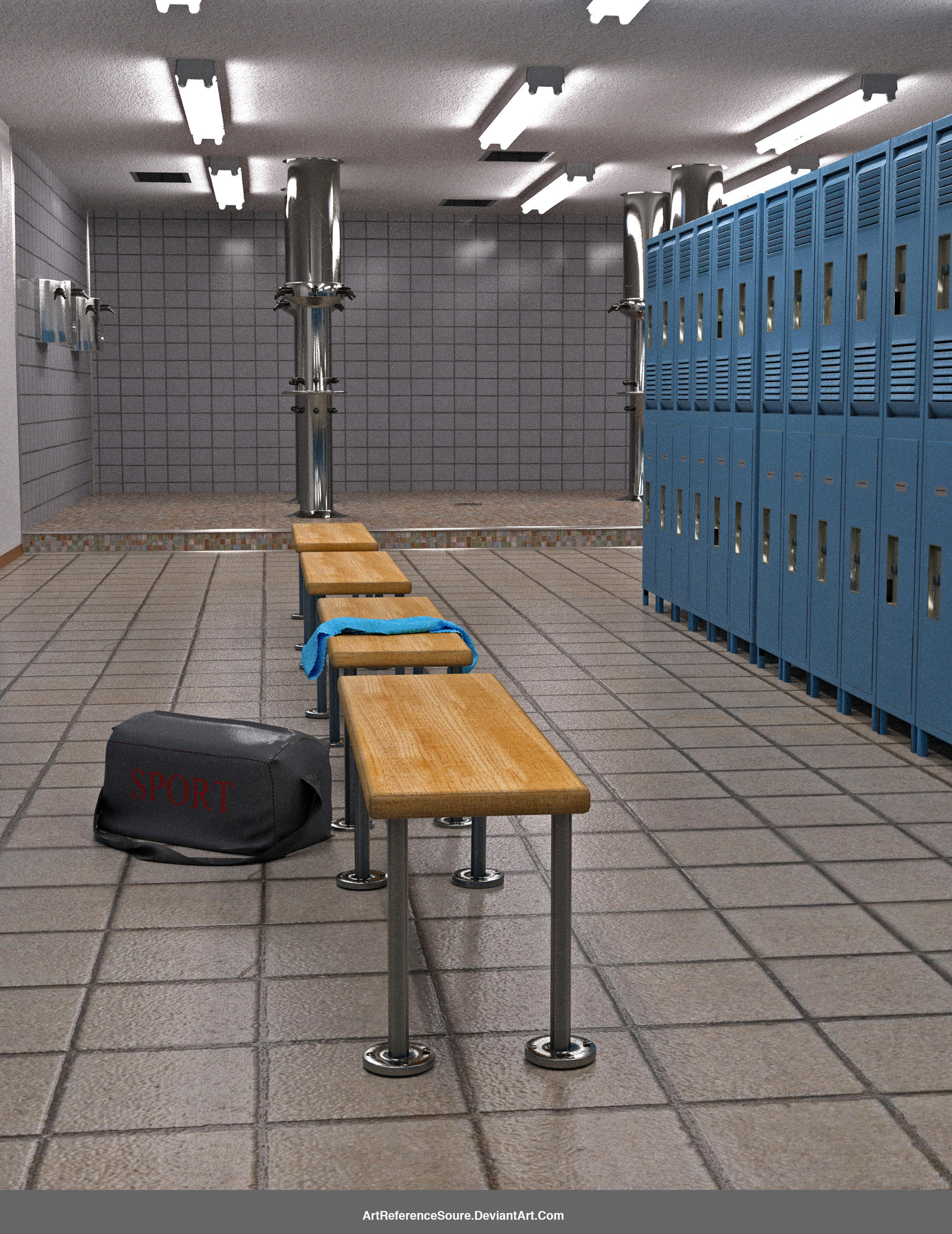 Free Stock JPG: Locker room by ArtReferenceSource on DeviantArt