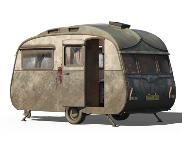 Free Stock PNG:  Dilapidated Camper