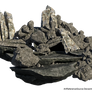 Free Stock PNG:  Jagged Rock Formation