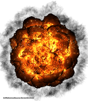 Free Stock PNG:  Explosive Fireball