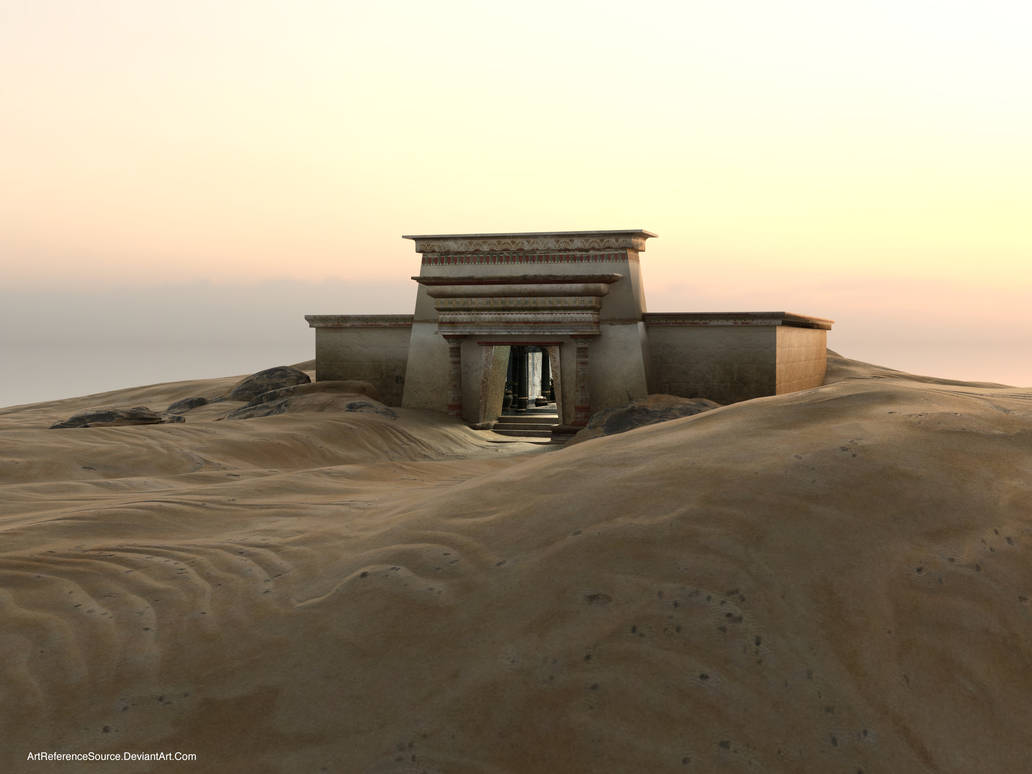 Free Stock Background: Temple in Desert by ArtReferenceSource on DeviantArt