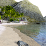 Free stock PNG: Tropical Island, add your own sky