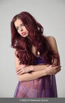 Stock:  Ashley in purple dress by ArtReferenceSource
