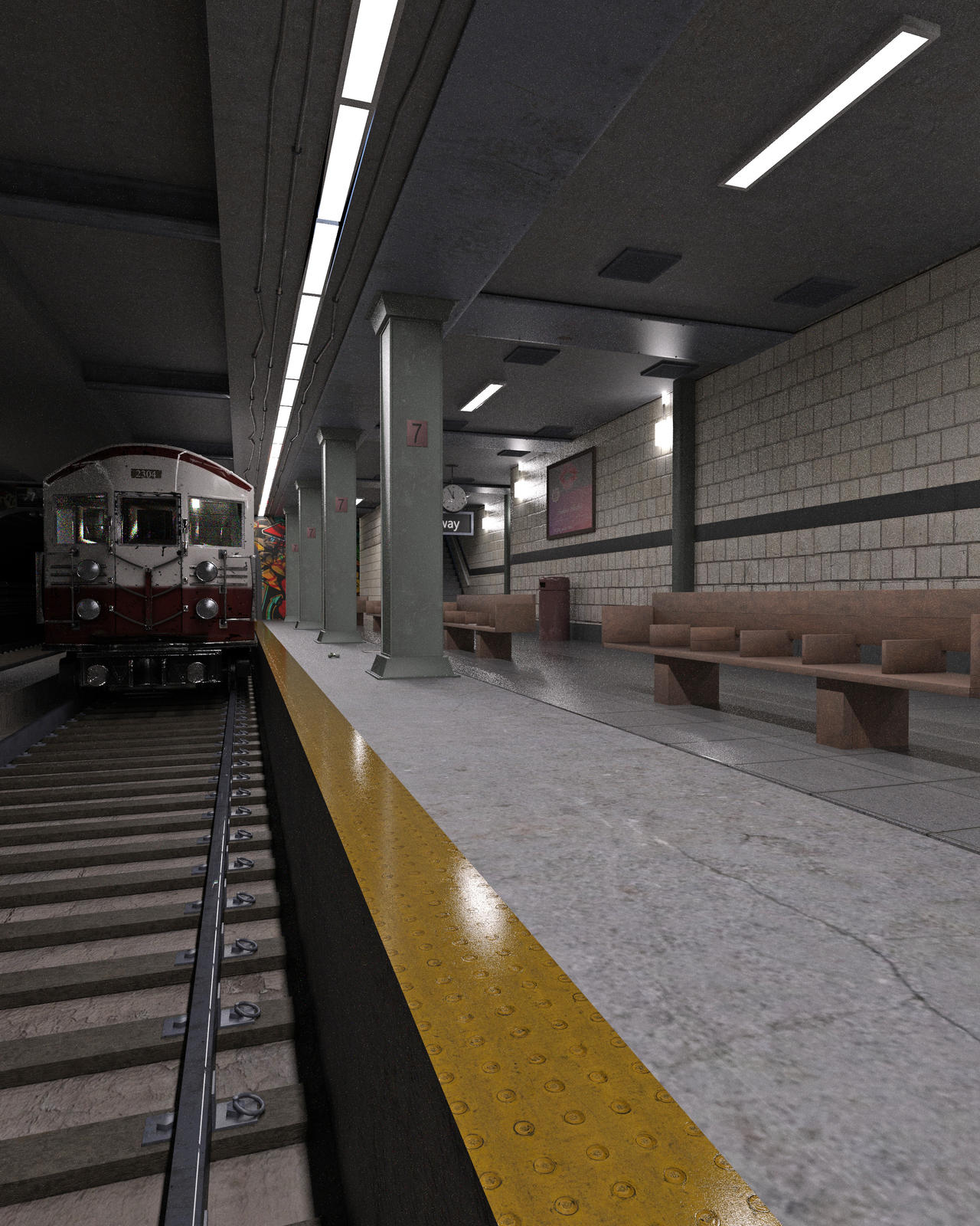Free stock background: subway station by ArtReferenceSource on DeviantArt