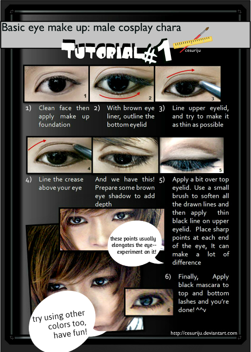 Basic Male Eye Make Up Tutorial 01 By